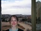 Shifra at hotel window