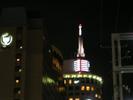 our hotel at night