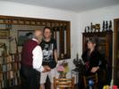 Chatting in diningroom